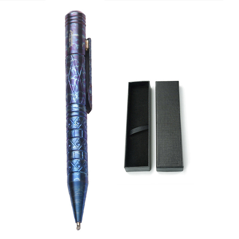Titanium Tactical Pen Designed for Emergency Window Breaking