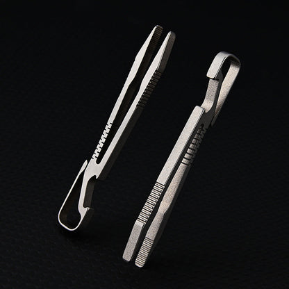 TC4 Titanium Compact Tweezer Keychain for Everyday Carry