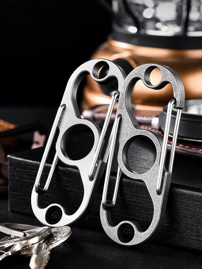 Titanium Multi-Purpose Carabiner Keychain for Daily Use