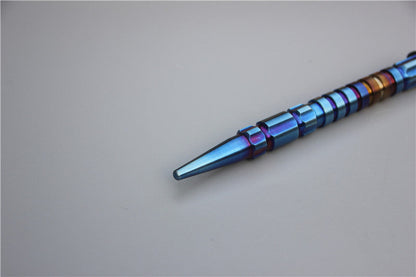 TC4 Titanium Tactical Pen EDC Tool with Key Stick and Window Breaking Feature