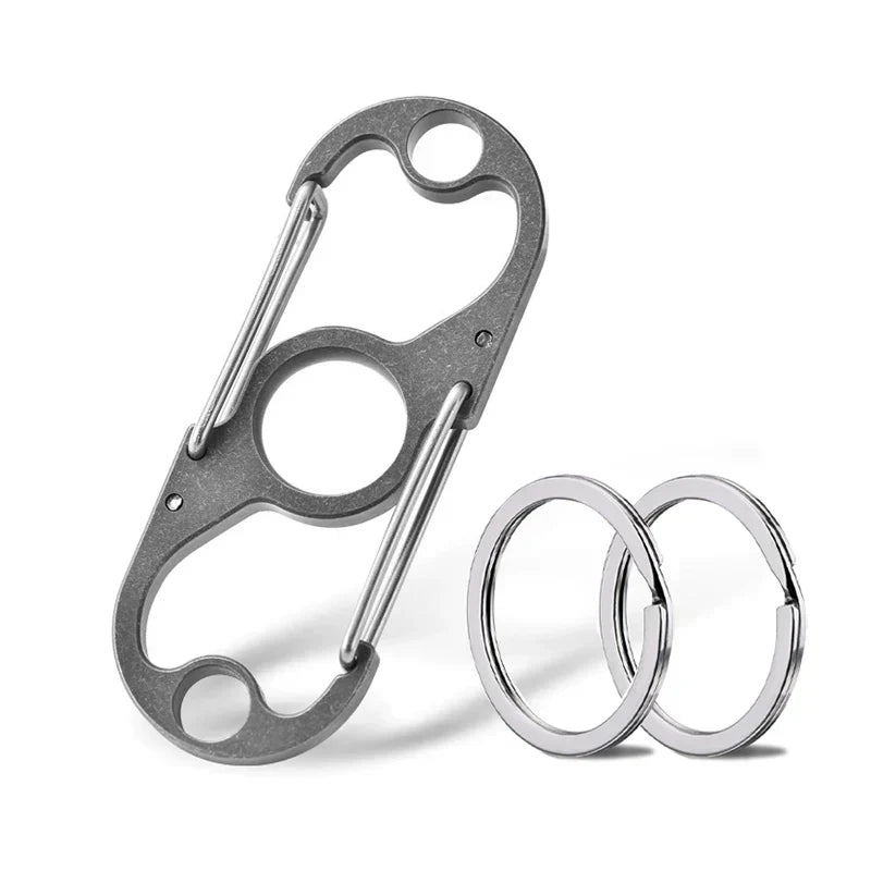 Titanium Multi-Purpose Carabiner Keychain for Daily Use