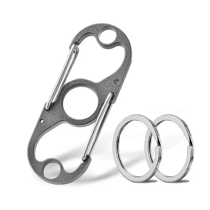 Titanium Multi-Purpose Carabiner Keychain for Daily Use
