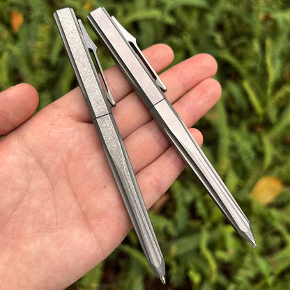 Multifunctional Geometric Titanium Tactical Pen
