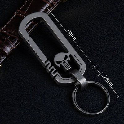 Titan Elegance Punisher Keychain for Stylish Carry