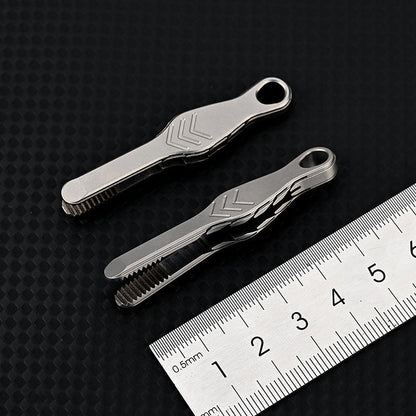 TC4 Titanium Compact Tweezer Keychain for Everyday Carry