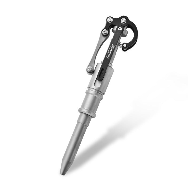 Multifunctional Tactical Pen Made of Titanium