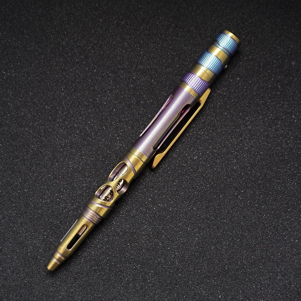 Tactical Titanium Pen Light for Self-Defense and Utility