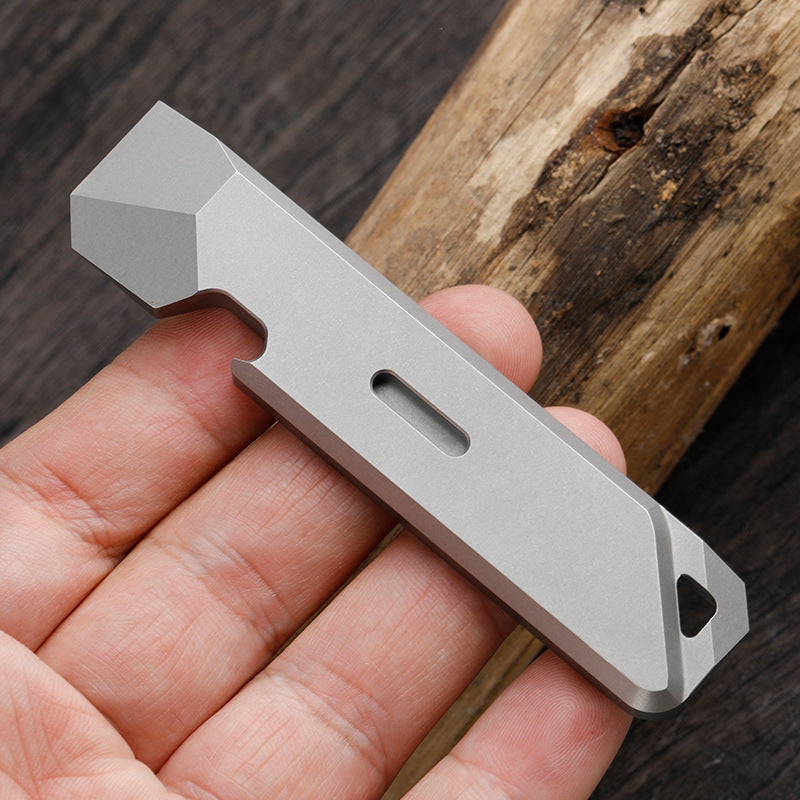 Mini Titanium Pry Bar EDC Tool for Outdoor Gear and Self Defense