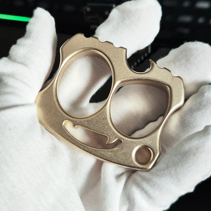 CNC Engraved Brass Two Finger Knuckle Duster Beer and Bottle Opener