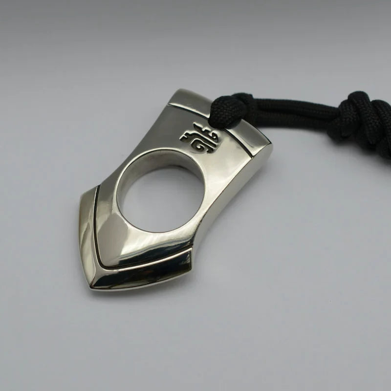 Tactical Copper Keychain with Knuckle Duster Functionality