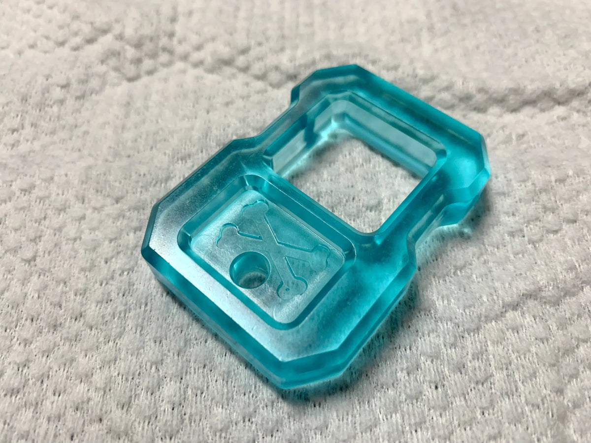 Resin Keychain with EDC Knuckle Duster Design
