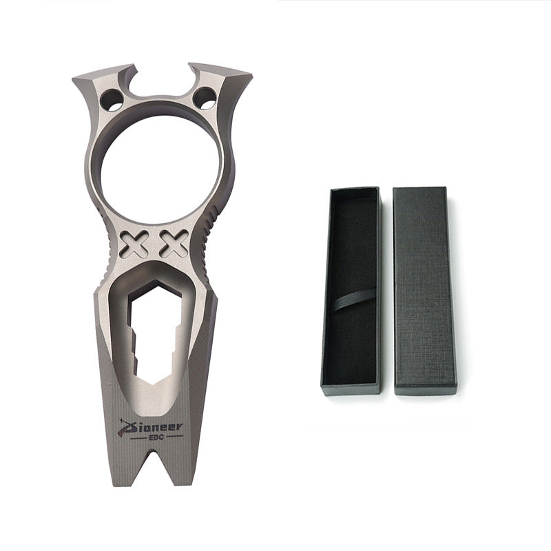 Titanium Knuckle Duster Pioneer EDC MultiTool