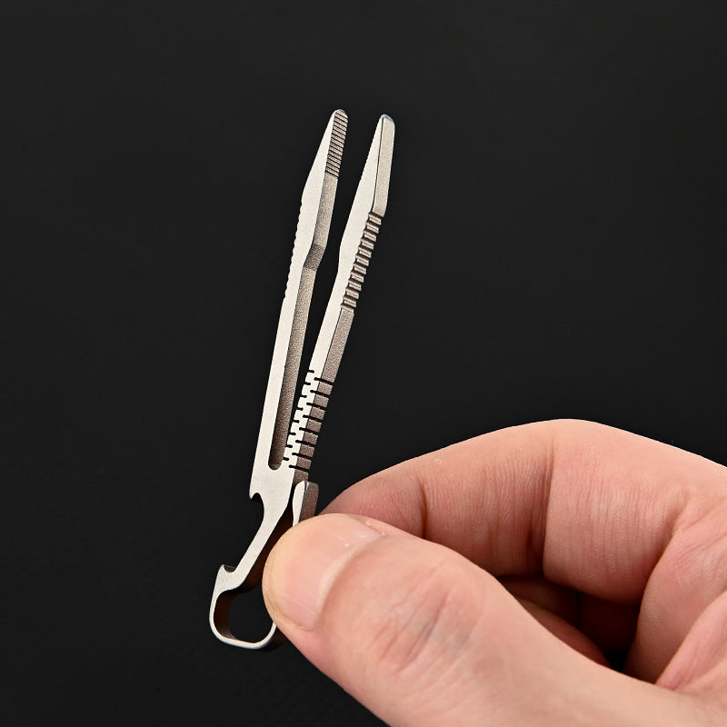 TC4 Titanium Compact Tweezer Keychain for Everyday Carry