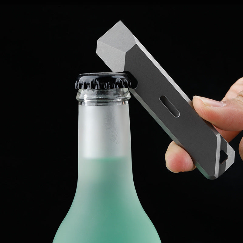 Titanium Mini Pry Tool Multi-Function Gear for Outdoor and Self-Defense Use
