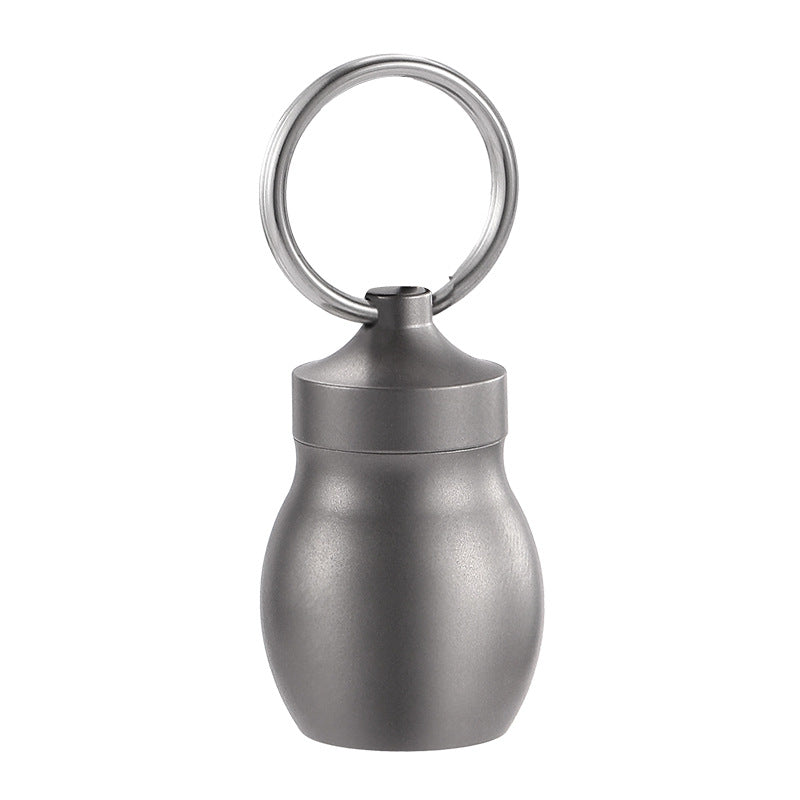 Portable PillSafe Capsule Crafted from Titanium