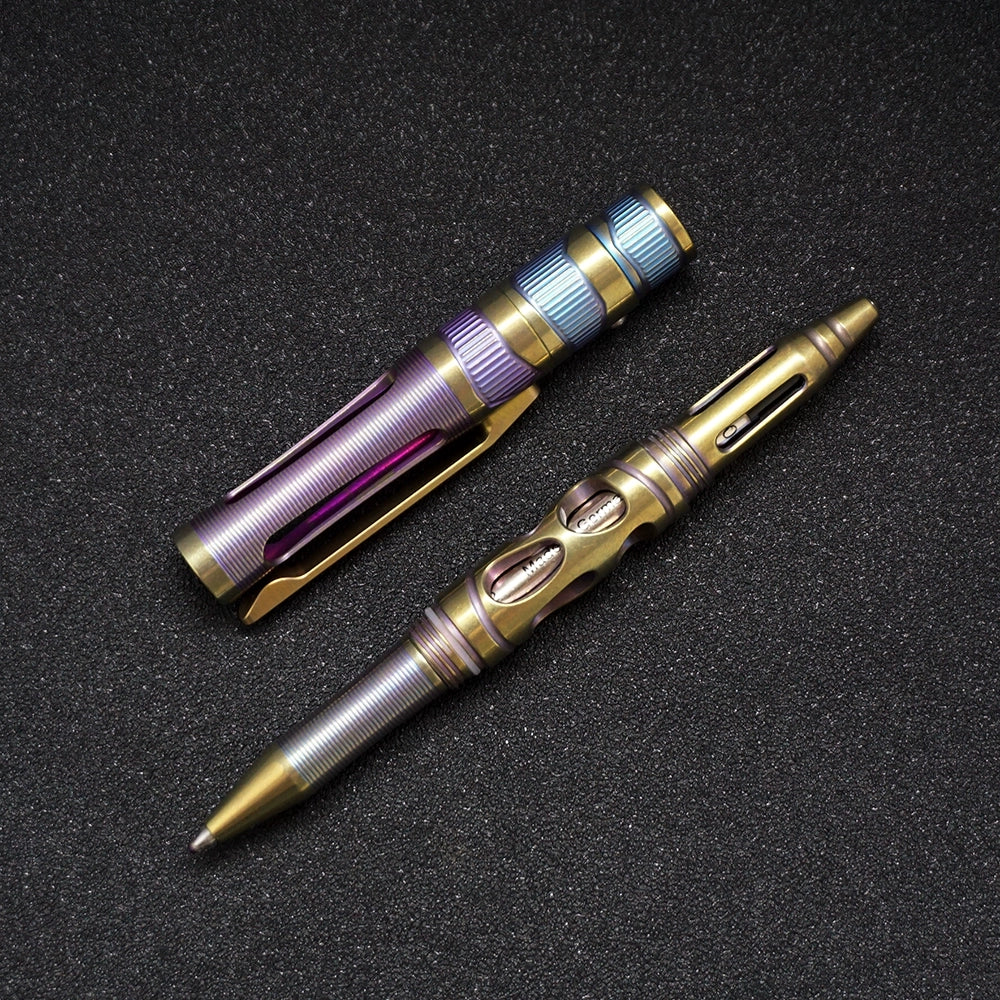 Tactical Titanium Pen Light for Self-Defense and Utility