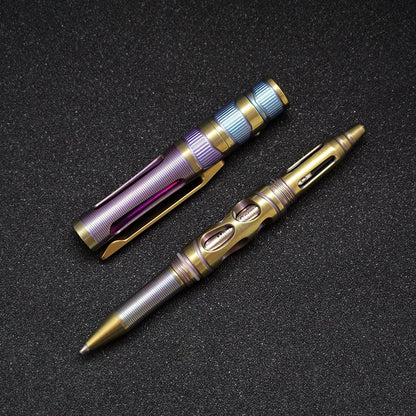Tactical Titanium Pen Light for Self-Defense and Utility