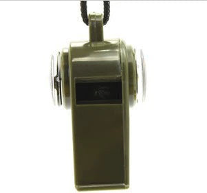 Survival Whistle with Compass and Thermometer for Outdoor Adventures