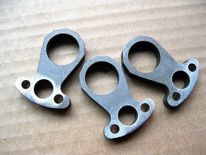 Unique Handcrafted Stainless Steel Knuckle Keychain with Single Hole