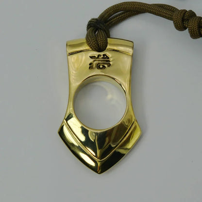 Tactical Copper Keychain with Knuckle Duster Functionality