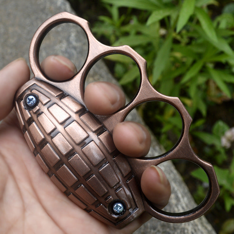 Metal Brass Knuckle Duster with Four-Finger Buckle by TigerGuard for Defense