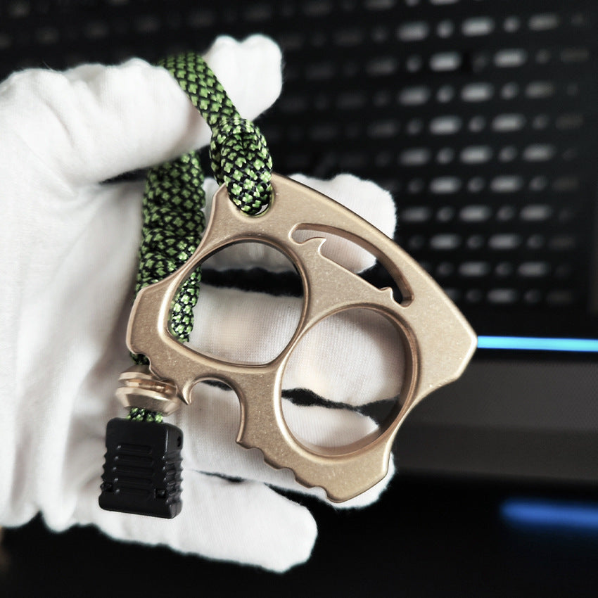 CNC Engraved Brass Two Finger Knuckle Duster Beer and Bottle Opener