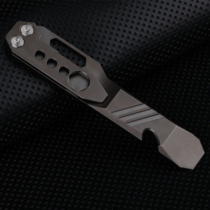 Survival EDC Multitool Titanium Wrench Pry Bar Bottle Opener Screwdriver Self Defense