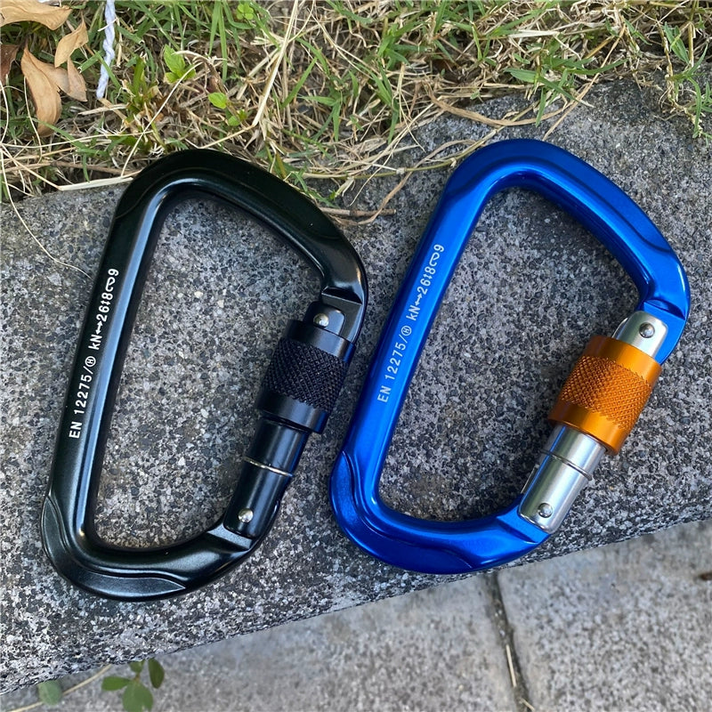 Aluminum Ascent D-Lock Carabiner for Climbing Gear Security