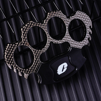 Zinc Alloy Defense Tool Outdoor Knuckle Duster Design