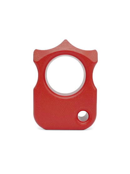 Tough Red Demon G10 Knuckle Duster Keychain Design