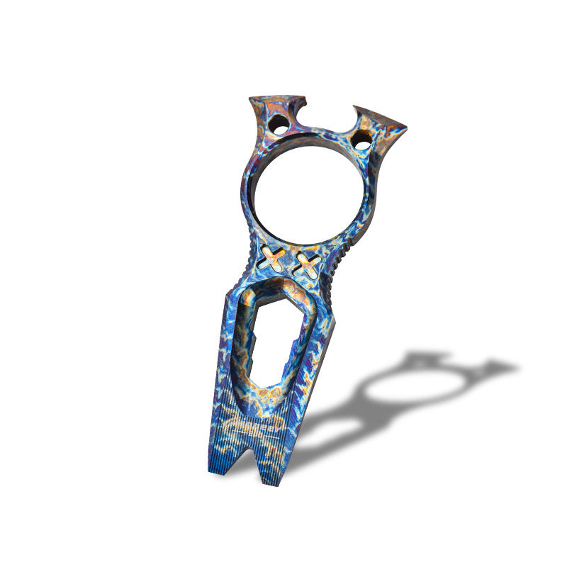 EDC Knuckle Duster Multi-Tool Crafted from Titanium for Pioneer Gear