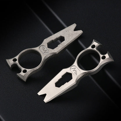 EDC Knuckle Duster Multi-Tool Crafted from Titanium for Pioneer Gear