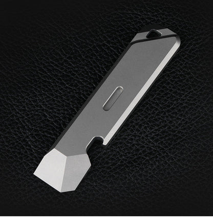 Titanium Mini Pry Tool Multi-Function Gear for Outdoor and Self-Defense Use