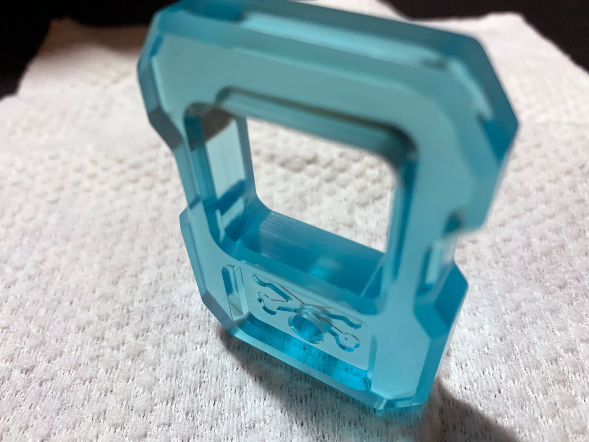 Resin Keychain with EDC Knuckle Duster Design