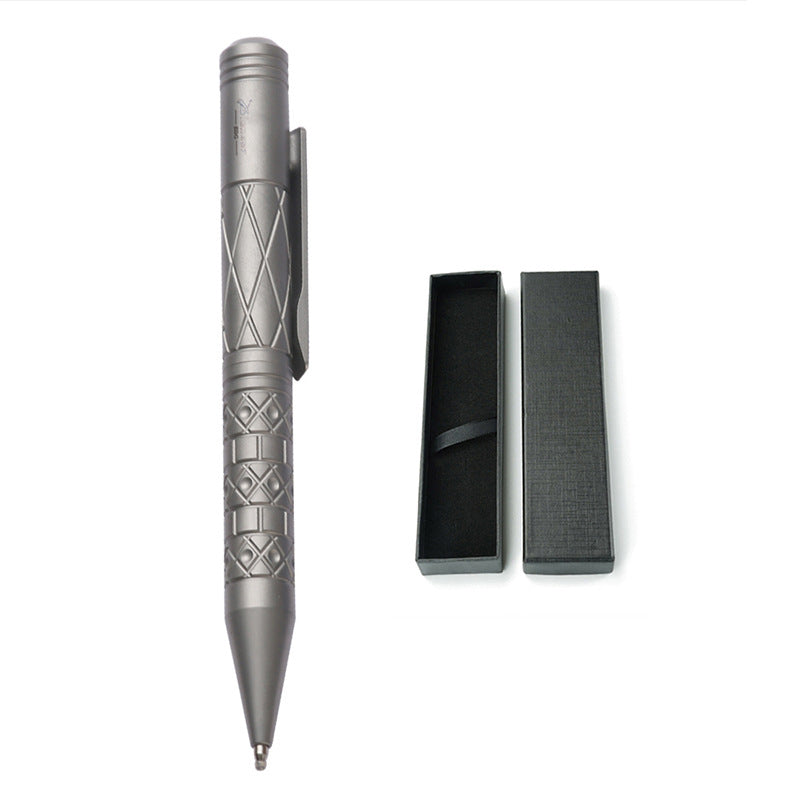 Titanium Tactical Pen Designed for Emergency Window Breaking