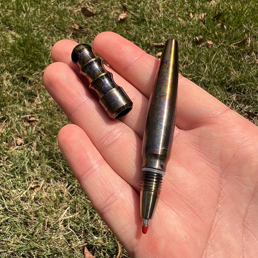 Self-Defense Tactical Pen with Titanium Radish-Ding Design