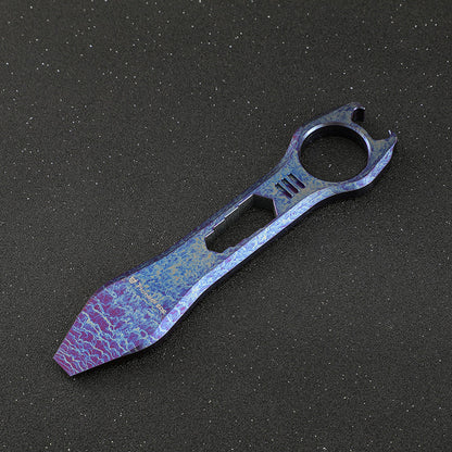 TC4 Titanium Knuckle Duster EDC MultiTool Bottle Opener Hex Wrench