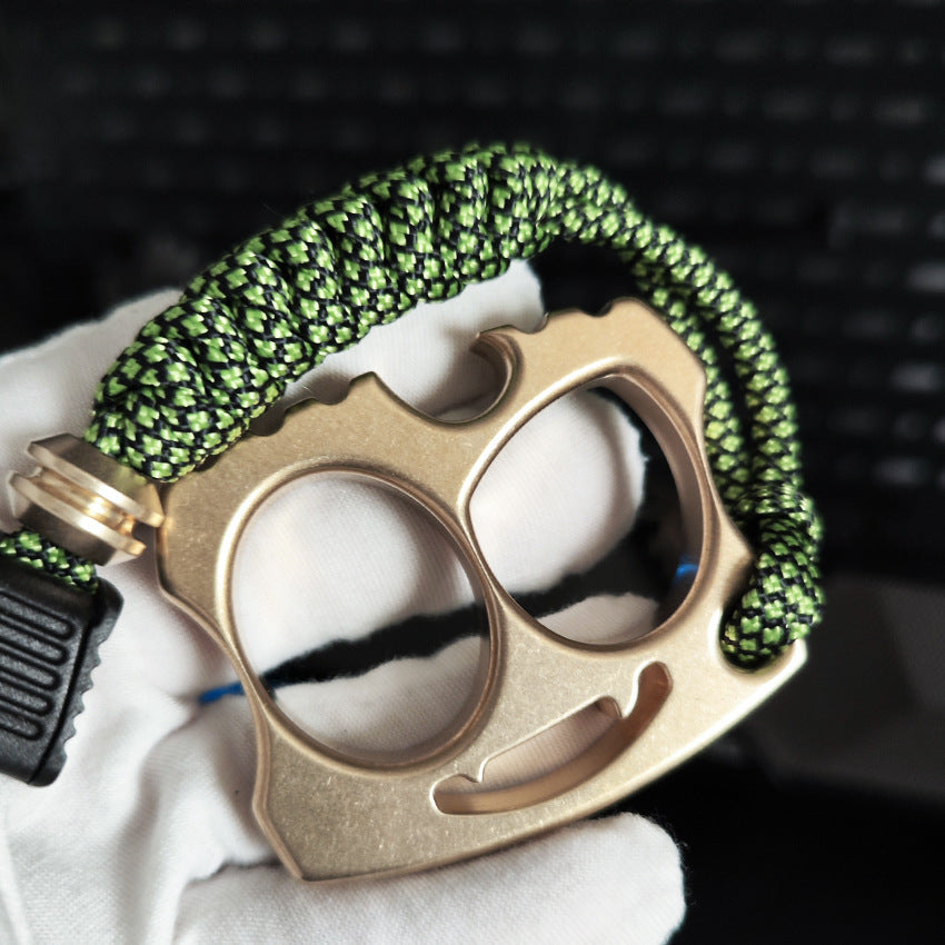 CNC Engraved Brass Two Finger Knuckle Duster Beer and Bottle Opener