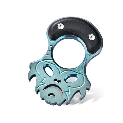 Titanium Finger Knuckle Duster Grip MultiTool Pioneer EDC Keychain