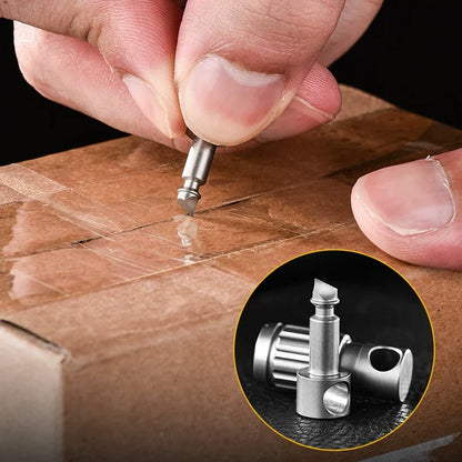 Portable TitanTwist Key Fob with Emergency Knife Feature