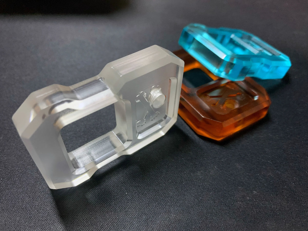 Resin Keychain with EDC Knuckle Duster Design