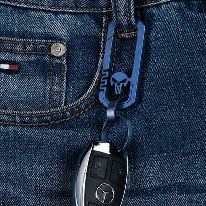 Titan Elegance Punisher Keychain for Stylish Carry
