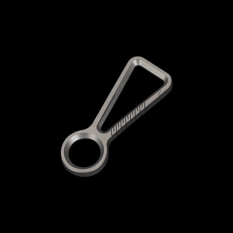 Portable Titanium Carabiner Keychain with MultiTool and Knuckle Duster