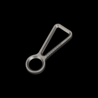 Portable Titanium Carabiner Keychain with MultiTool and Knuckle Duster