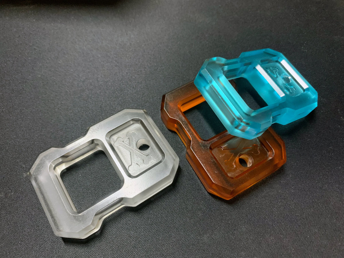 Resin Keychain with EDC Knuckle Duster Design