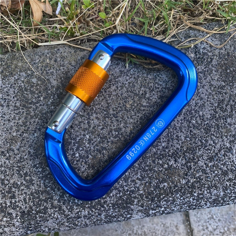 Aluminum Ascent D-Lock Carabiner for Climbing Gear Security