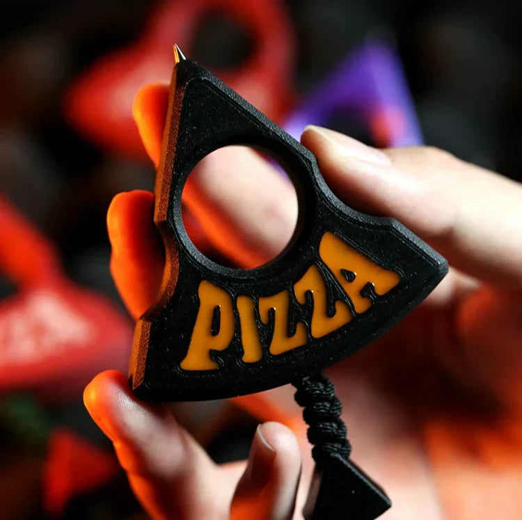 Multi-material Pizza Knuckle Duster Modeling EDC Tool