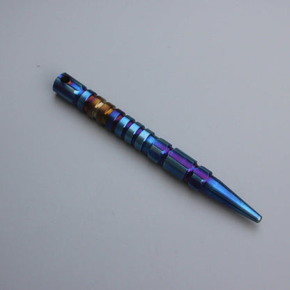 TC4 Titanium Tactical Pen EDC Tool with Key Stick and Window Breaking Feature