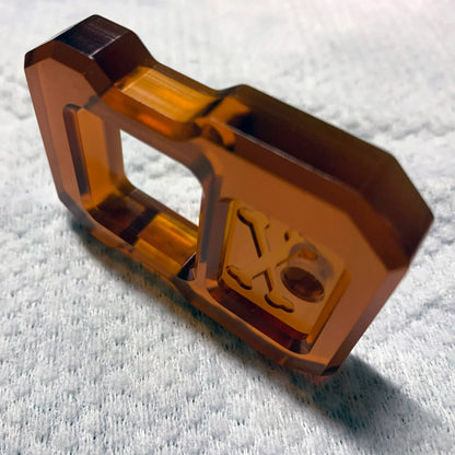Resin Keychain with EDC Knuckle Duster Design