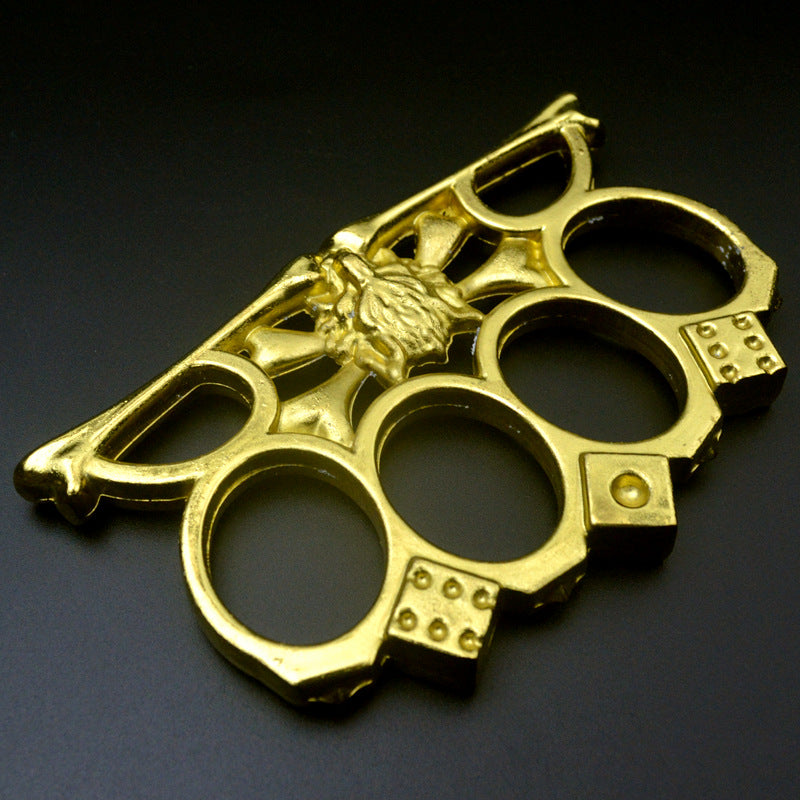 Wolf Head Knuckle Duster Tactical Four Finger Self-Defense Tool
